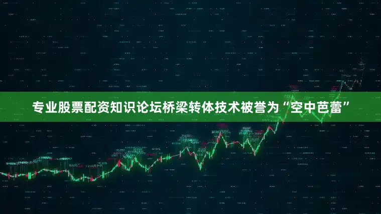 专业股票配资知识论坛桥梁转体技术被誉为“空中芭蕾”