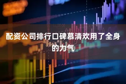 配资公司排行口碑慕清欢用了全身的力气