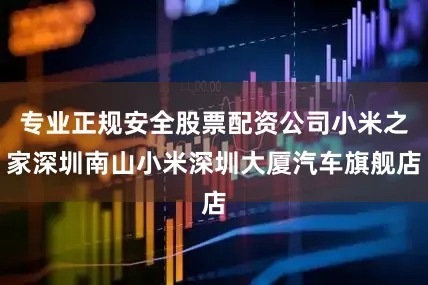 专业正规安全股票配资公司小米之家深圳南山小米深圳大厦汽车旗舰店